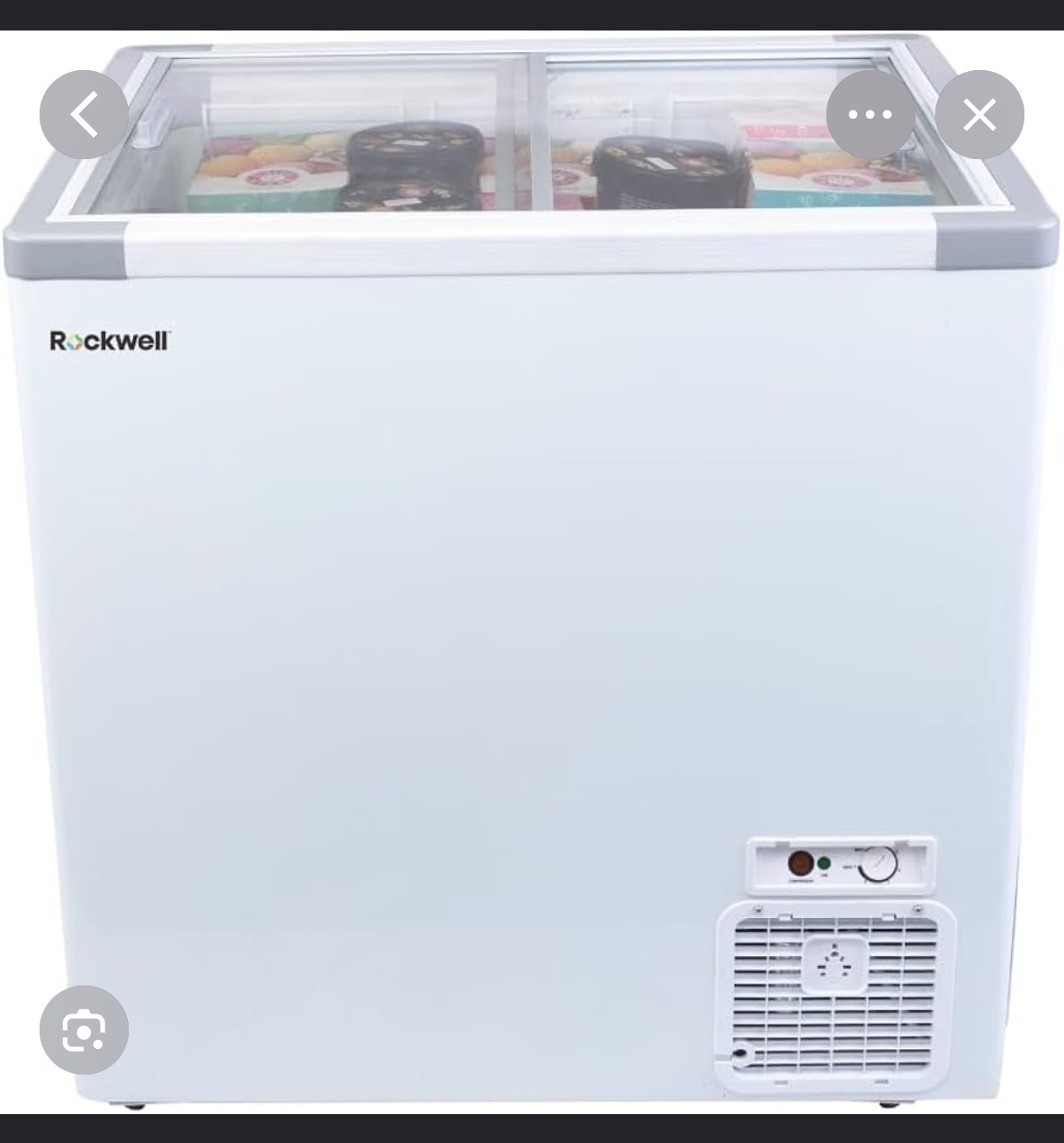 Rockwell Compact Glass Top Chest Freezer