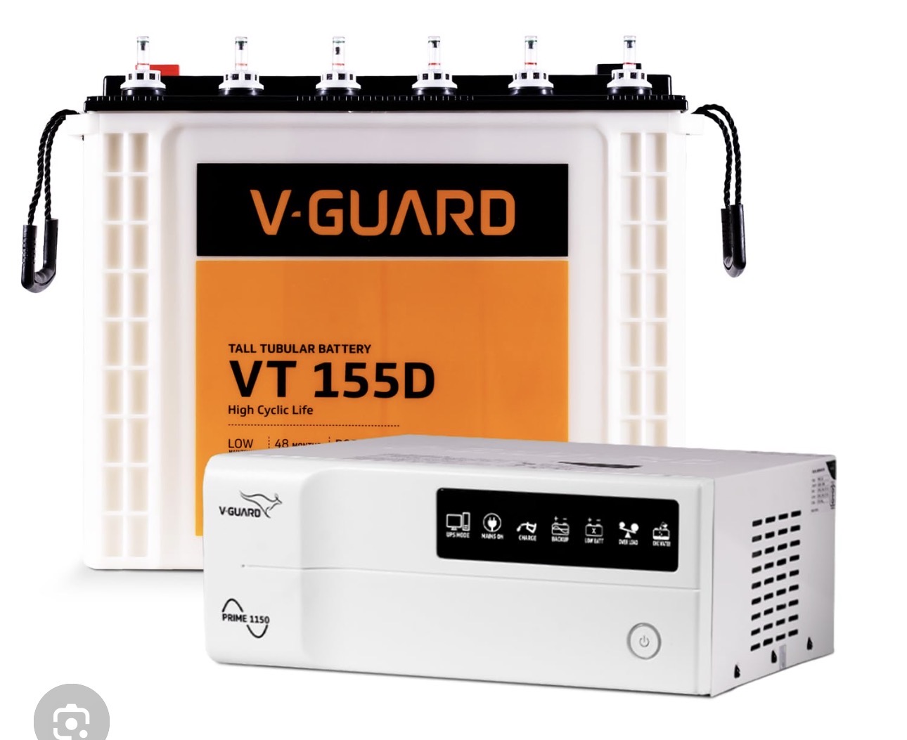 V-Guard Prime 1150 with VT 155D Battery